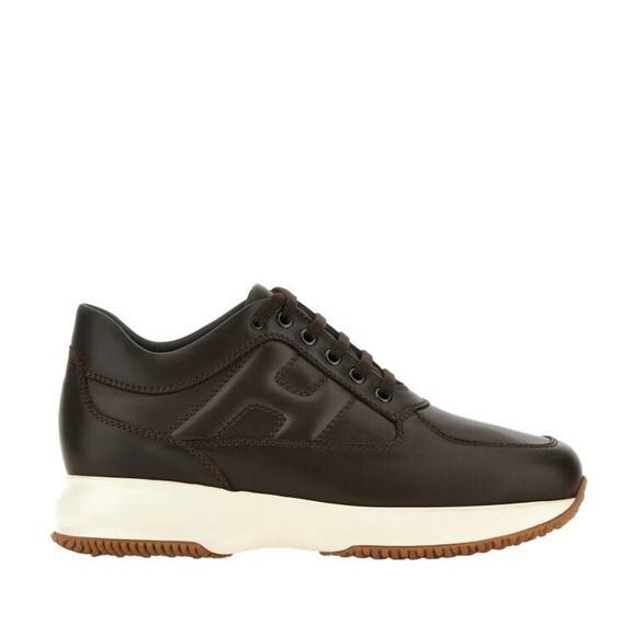 Hogan Sophisticated Brown Calfskin Interactive Shoes - NWT